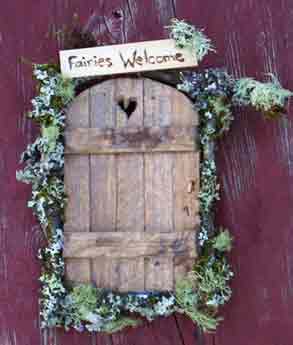 Fairy Door with a Heart Engraved