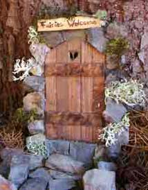 Fairy Door Stone Trimmed